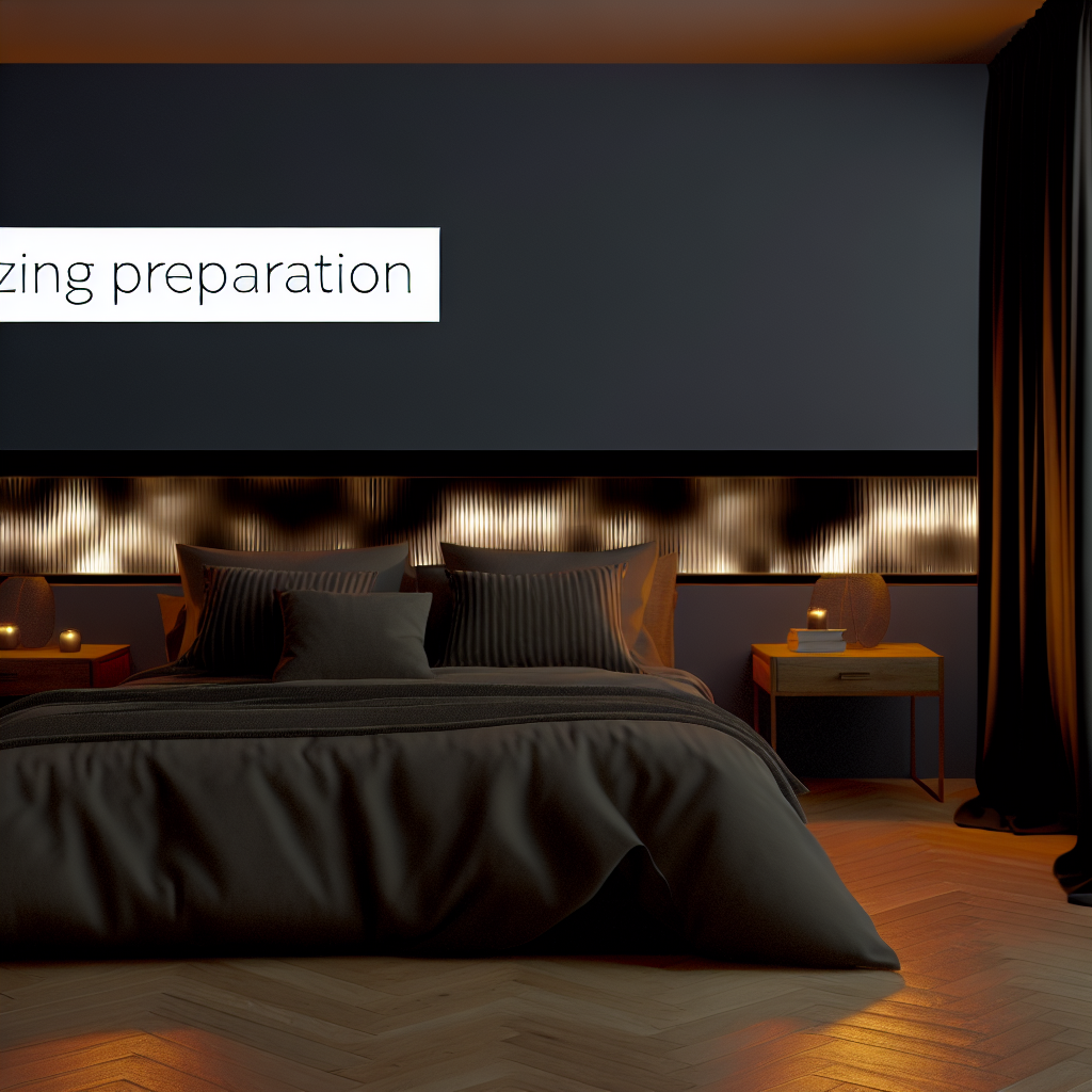 Evening bedroom preparation